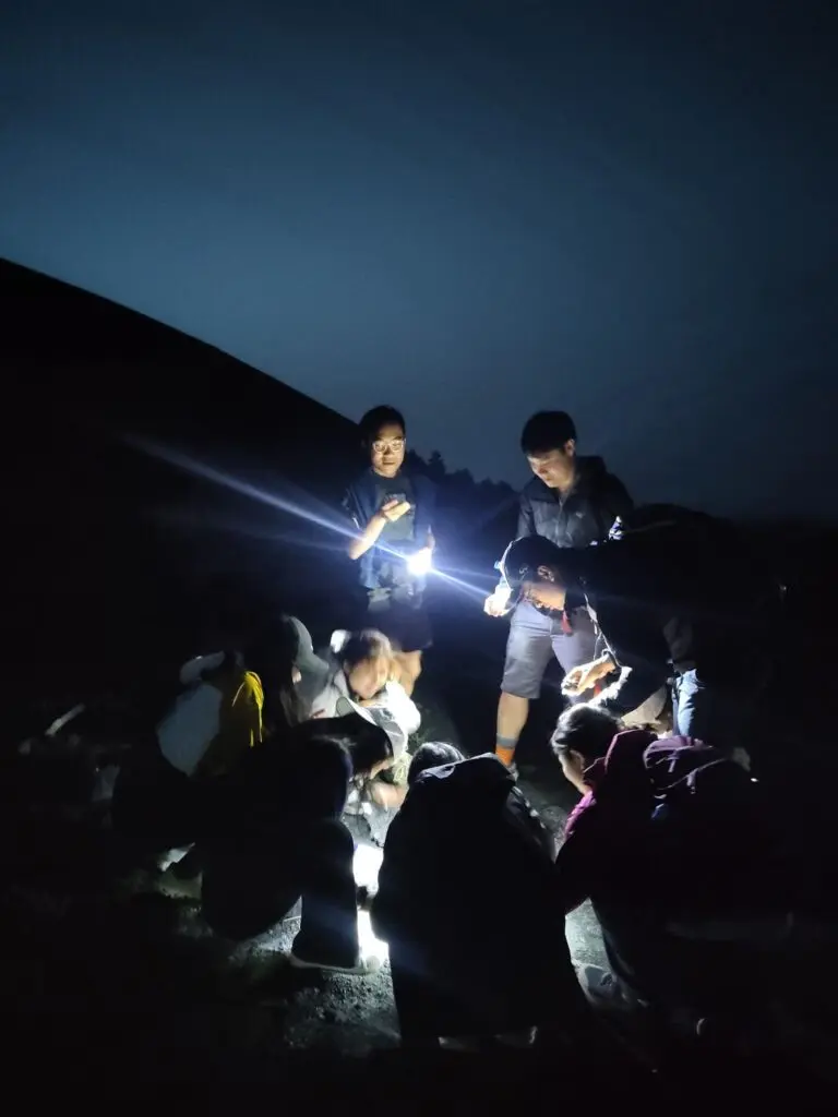 Headlamp essential gear for Mount Etna night and dawn treks