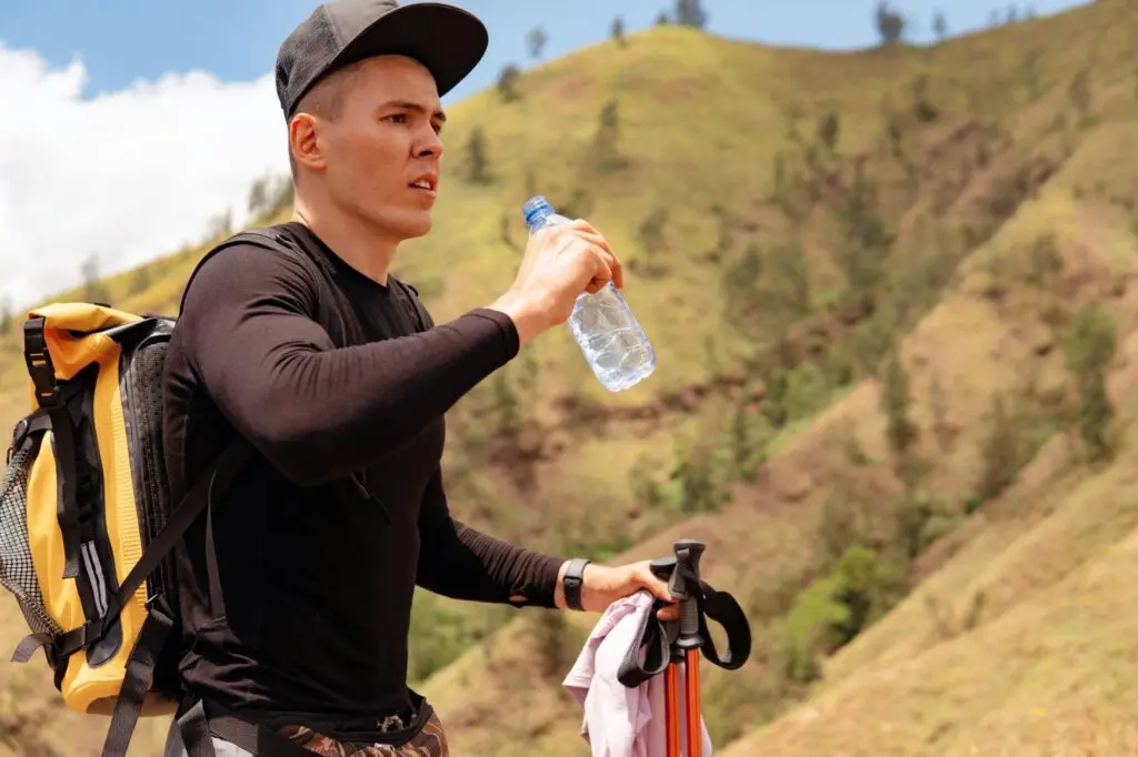 Water bottle to stay hydrated during Mount Etna climb